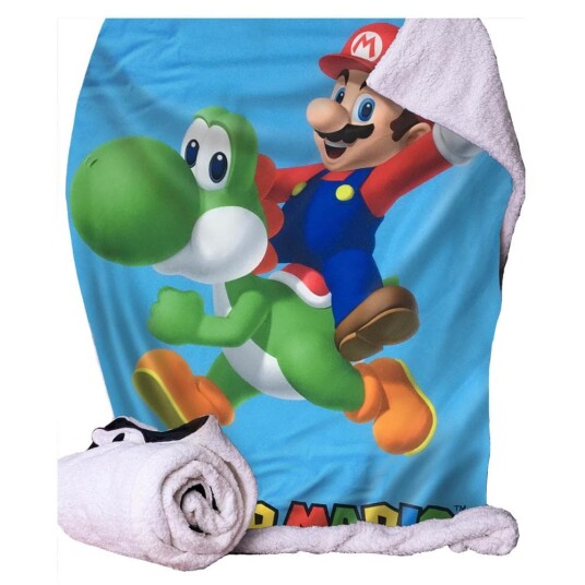 Plugged Sweden Super Mario and Yoshi Throw 100*150cm