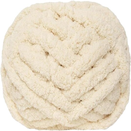 Chenillegarn 2 stk Beige
