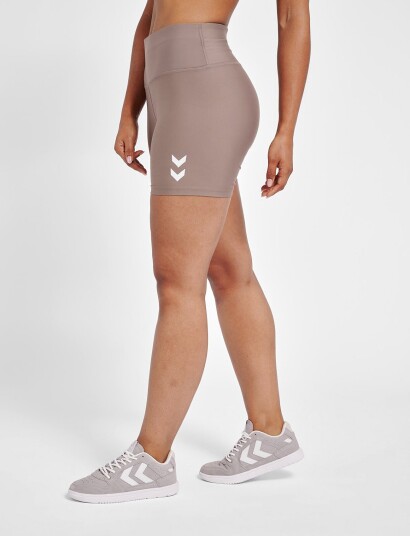 Hummel Hmlte Tola Hw Tight Shorts Beige M