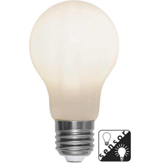 Ms - belysning Sensor lyspære LED E27 60mm 4,5W - Opal