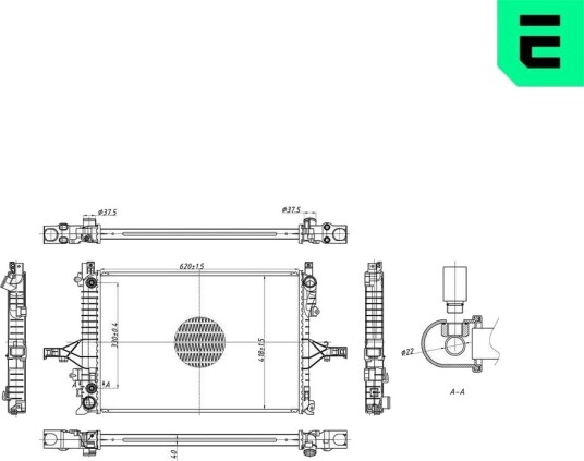ERA 673078 Radiator motorkjøling