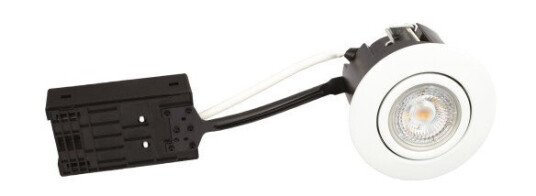 Luna Hurtiginstallasjon GU10 5W 927 370lm IP44 matt hvit rund