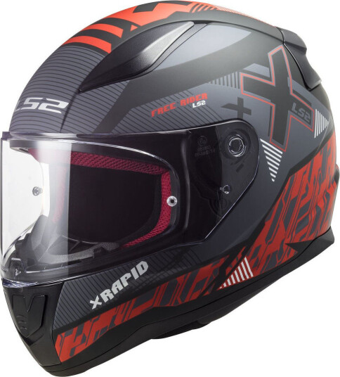 LS2 FF353 Rapid Xtreet Hjelm L Svart Rød