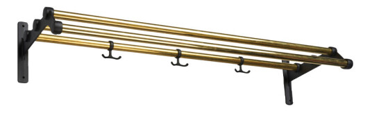 Essem Design Nostalgi 291 hattehylle messing, sort stativ