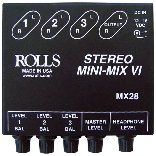Rolls Mx28 Stereo Mini-Mix Vi Rolls Mx28 Stereo Mini-Mix Vi