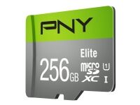 PNY Elite - Flashminnekort - 256 GB - A1 / Video Class V10 / UHS Class 1 / Class10 - microSDXC UHS-I PNY Elite - Flashminnekort - 256 GB - A1 / Video Class V10 / UHS Class 1 / Class10 - microSDXC UHS-I