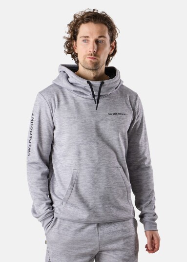 Swedemount Training Logo Hood Ii Lt. Grey Melange/Charcoal Mela 2xl Hoodies