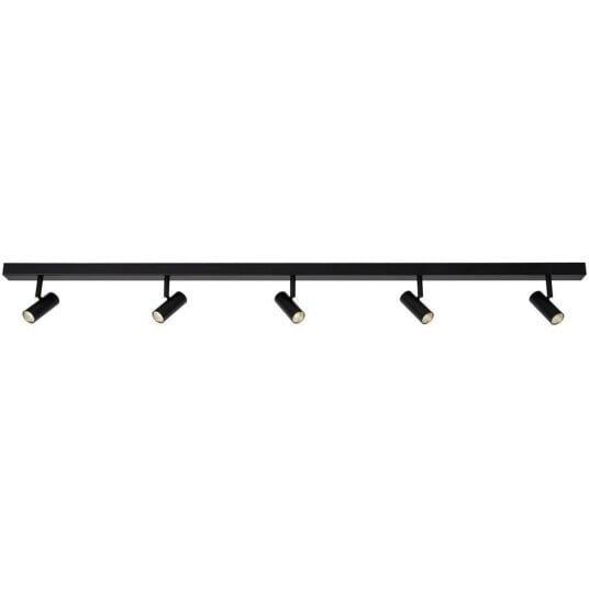 Omari spotskinne 5 lys 3-step dim - Svart