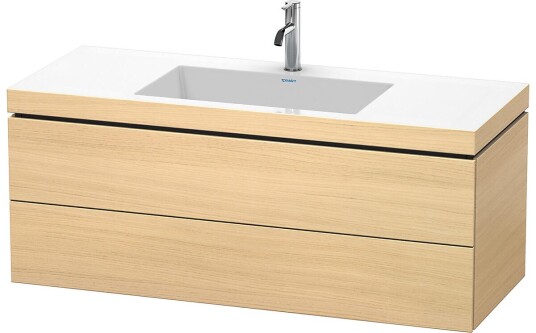 Duravit L-Cube Servantskap m/2 skuffer 1200x500x480 mm Middelhavs Eik