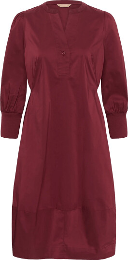 Culture Cuantoinett 3/4 Sleeve Dress   Burgundy   M