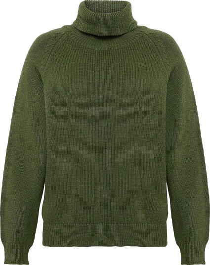 Newhouse Strikket Turtleneck Iris Grønn