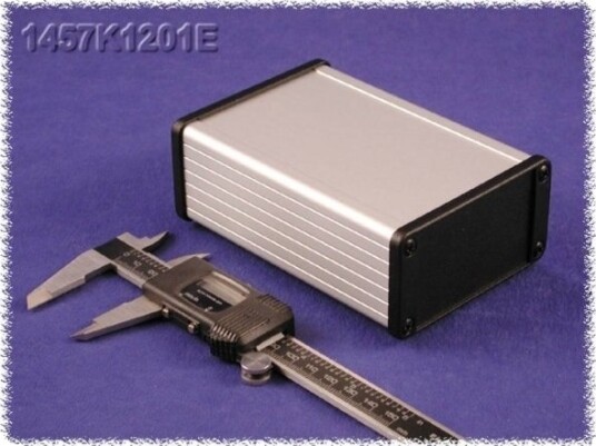 Hammond Electronics 1457J1601EBK 160 × 84 × 28,5 mm Aluminium Sort Kabinett