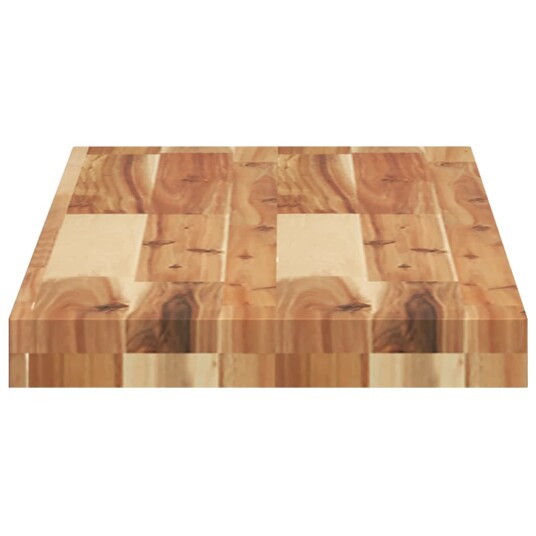  Flytende hyller 4 stk 80x30x4 cm oljebehandlet heltre akasie