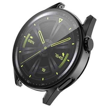 Enkay Huawei Watch GT 3 Deksel med Herdet Glass 46mm Svart Enkay Huawei Watch GT 3 Deksel med Herdet Glass 46mm Svart