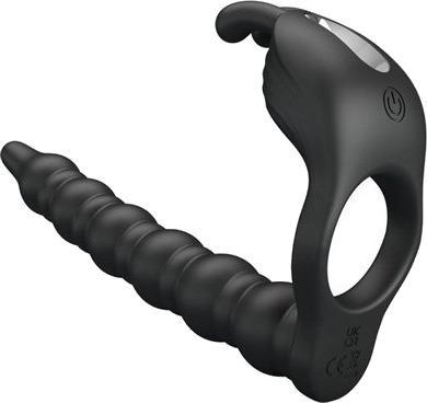 Blackney Penis Ring With Black Vibrator Plug