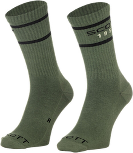SCOTT Casual Retro Crew sykkelsokker tranquil green