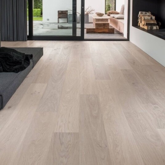 Bjelin Viarp 3.0 XXL - Herdet tre - Plank 27 cm - Nature Børstet Mattlakk Powder White