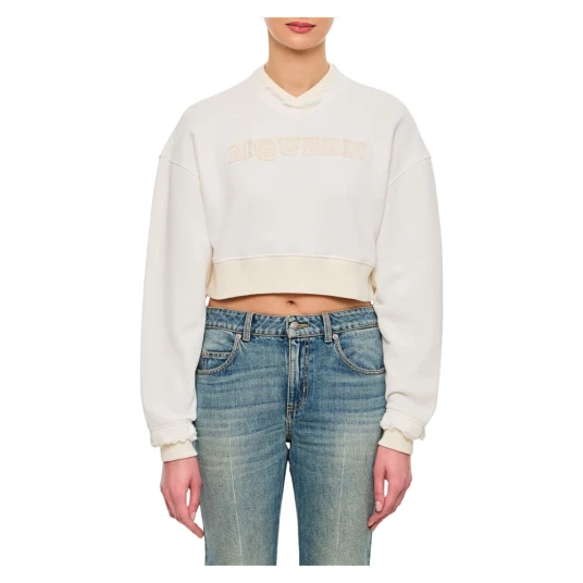 Alexander McQueen Dame Gensere & Hettegensere Hvit S, Alexander McQueen Dame Gensere & Hettegensere Hvit S,