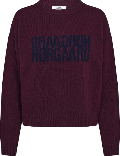 Mads Nørgaard Yota Knit Tilona Sweater Burgundy S Mads Nørgaard Yota Knit Tilona Sweater Burgundy S