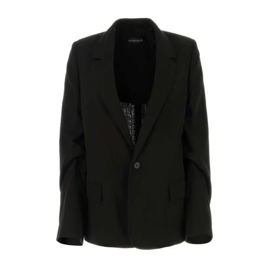 Ann Demeulemeester Dame Jakker Svart M Ann Demeulemeester Dame Jakker Svart M