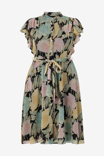 Lauren Ralph Lauren Curve Kjole Poly Crinkle Ggt 58 Dress Flerfarget Lauren Ralph Lauren Curve Kjole Poly Crinkle Ggt 58 Dress Flerfarget