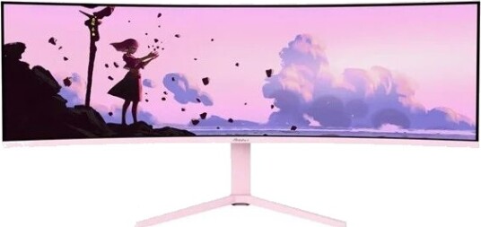 Arozzi Nova 49" Ultrawide Gaming Skjerm 165Hz - Rosa Arozzi Nova 49" Ultrawide Gaming Skjerm 165Hz - Rosa