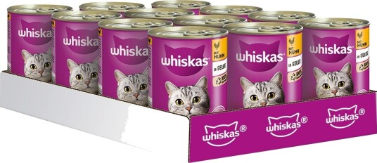 Whiskas Våtfôr 1+ Bokser 1+ I Gelé Kylling 24 X 400 G Whiskas Våtfôr 1+ Bokser 1+ I Gelé Kylling 24 X 400 G