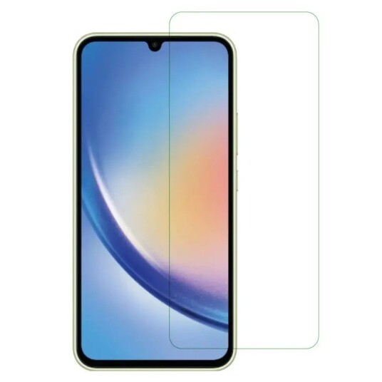 INCOVER Samsung Galaxy A35 (5G) Arc Edge Herdet Glas Skjermbeskytter - Case Friendly - Gjennomsiktig