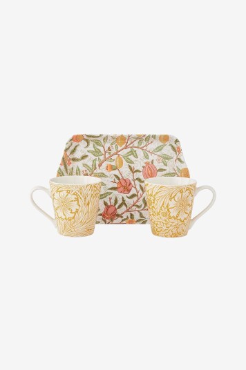 Spode - Krus og brettsett Morris og Co Fruits og Marigold - Flerfarget