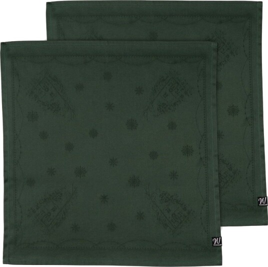Wik & Walsøe Julemorgen Serviett 2 pk 45x45 cm Grønn Wik & Walsøe Julemorgen Serviett 2 pk 45x45 cm Grønn