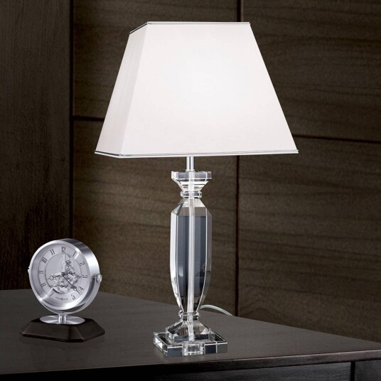 Orion Bordlampe Pokal Hvit / opal Stue / spisestue Krystall