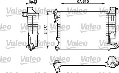 VALEO 732535 Radiator motorkjøling