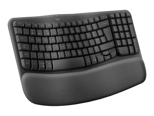 Logitech Ergo Series Wave Keys For Business Trådløs 2.4 Ghz Bluetooth 5.1 Le Qwerty Storbritannia Grafitt 920 012333