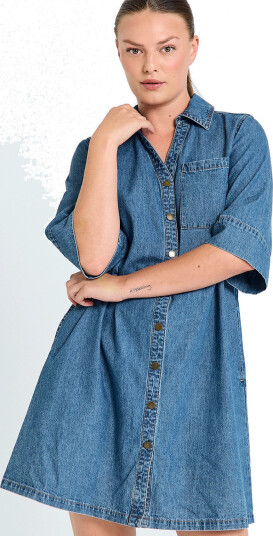 FREE/QUENT Fqlisea Dress Blue M FREE/QUENT Fqlisea Dress Blue M