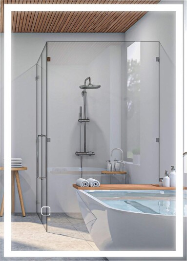 LED Baderomsspeil 80x60cm Anti dugg Touch IP44 LED Baderomsspeil 80x60cm Anti dugg Touch IP44