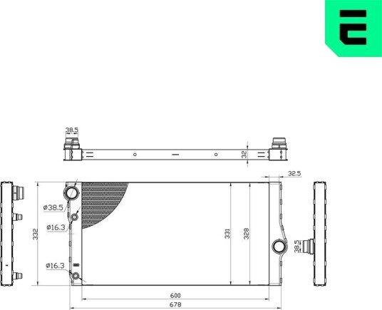 ERA 673081 Radiator motorkjøling