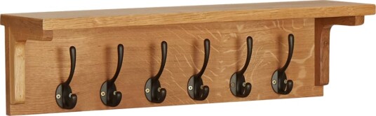 Knaggrekke 60x16x16 cm heltre eik Knaggrekke 60x16x16 cm heltre eik