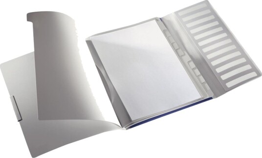 Leitz Style Klassifikasjonsmappe 12 Rom 12 Deler For A4 210 X 297 Mm Kapasitet: 200 Ark Med Fliker Titanblå Leitz Style Klassifikasjonsmappe 12 Rom 12 Deler For A4 210 X 297 Mm Kapasitet: 200 Ark Med Fliker Titanblå