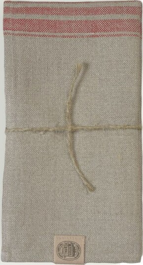 Lovely Linen   Serviett Heritage i presset lin 4 pakning   Beige