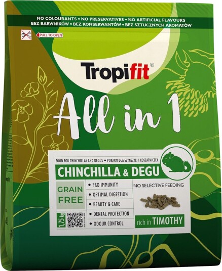 Tropifit All in 1 Chinchilla & Degufôr 2x1.75kg