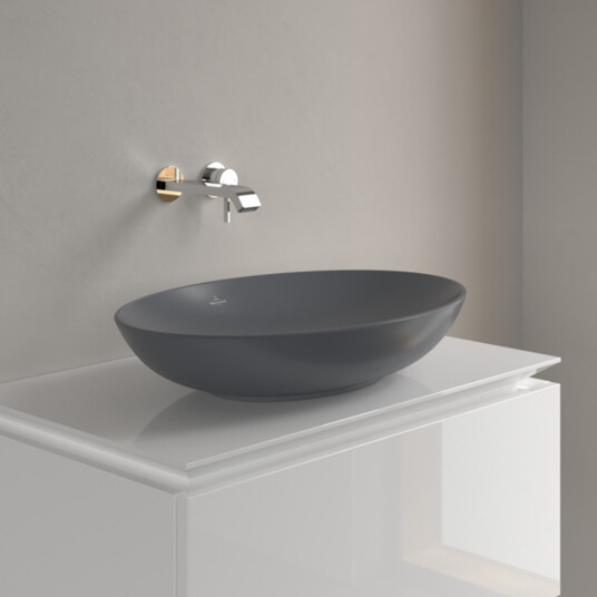 VILLEROY & BOCH LOOP & FRIENDS OVAL SERVANT C+ 62X42 GRAPHITE