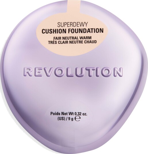 Revolution Beauty Superdewy Cushion Foundation Fair Neutral Warm Revolution Beauty Superdewy Cushion Foundation Fair Neutral Warm