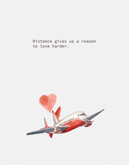 Namly Design Plakat Avstand Kjærlighet Fly POSTER11EZHO