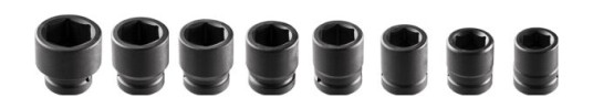 Neo 3/4 Tommers Sekskantsokkelsett 8 Deler Krom-Molybdenstål 26-38 Mm