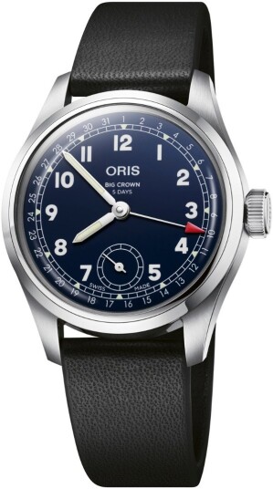 Oris Herreklokke 01 403 7776 4065 07 5 19 11 Big Crown Blå/Lær Ø38 Oris Herreklokke 01 403 7776 4065 07 5 19 11 Big Crown Blå/Lær Ø38