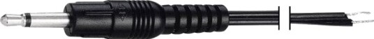 Voltcraft Jackkabel 2,5mm Til Åpen Ende Mono VC-10906530