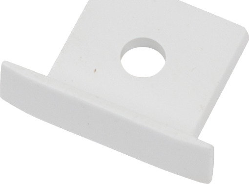 Ansell Lighting endestykke med hull 15x20 mm svart