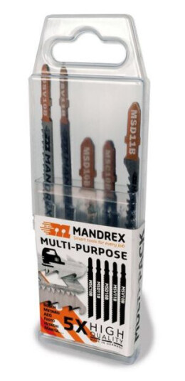Mandrex ULTIMATE SET Stikksagblad 5 deler Maskintilbehør & forbruk