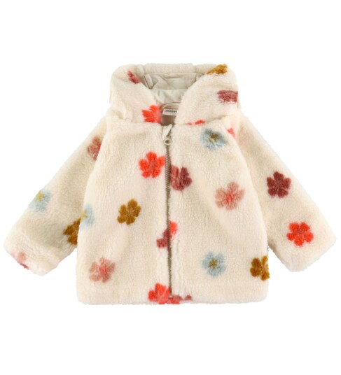 Minymo Jacket Teddy W. Lining - Cream - 68