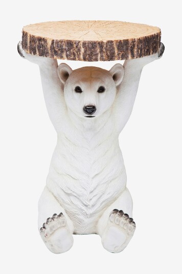 KARE Design Sidebord Isbjörn Hvit